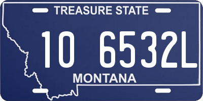 MT license plate 106532L