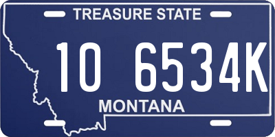 MT license plate 106534K