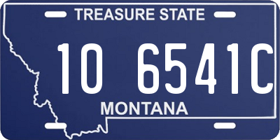 MT license plate 106541C