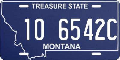 MT license plate 106542C