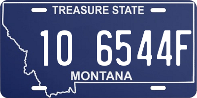 MT license plate 106544F