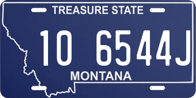 MT license plate 106544J