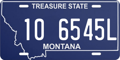 MT license plate 106545L