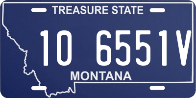 MT license plate 106551V