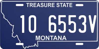 MT license plate 106553V