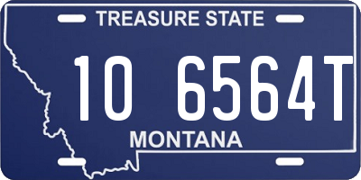 MT license plate 106564T