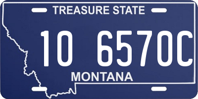 MT license plate 106570C