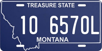 MT license plate 106570L