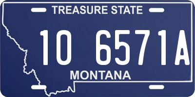 MT license plate 106571A