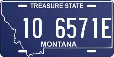 MT license plate 106571E