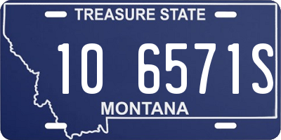 MT license plate 106571S