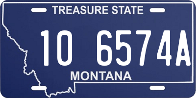 MT license plate 106574A