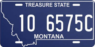 MT license plate 106575C