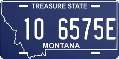 MT license plate 106575E