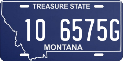 MT license plate 106575G