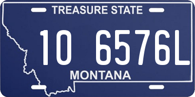 MT license plate 106576L