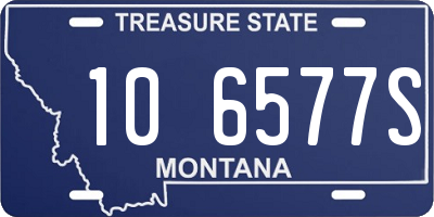 MT license plate 106577S