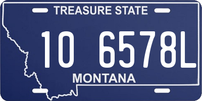 MT license plate 106578L