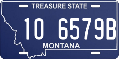 MT license plate 106579B