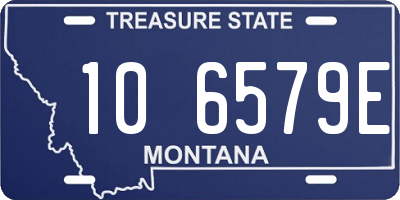 MT license plate 106579E