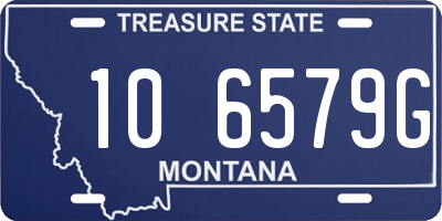 MT license plate 106579G