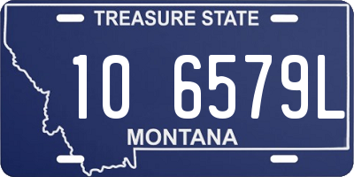 MT license plate 106579L