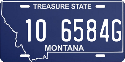 MT license plate 106584G