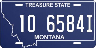 MT license plate 106584I