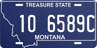 MT license plate 106589C