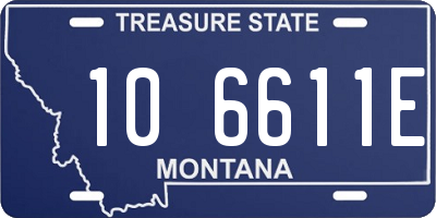 MT license plate 106611E