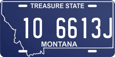 MT license plate 106613J