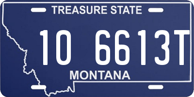 MT license plate 106613T