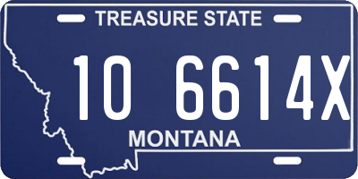 MT license plate 106614X