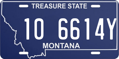 MT license plate 106614Y