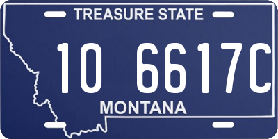 MT license plate 106617C