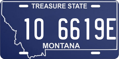 MT license plate 106619E