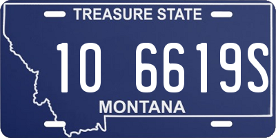 MT license plate 106619S