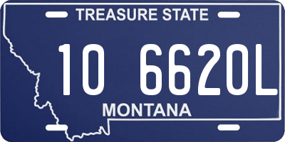 MT license plate 106620L