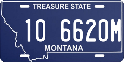 MT license plate 106620M