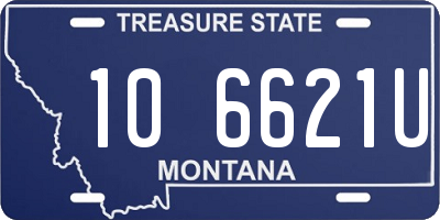 MT license plate 106621U