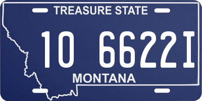 MT license plate 106622I