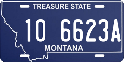 MT license plate 106623A