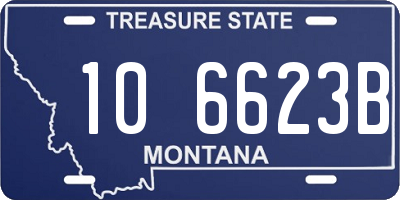 MT license plate 106623B