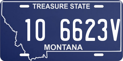 MT license plate 106623V