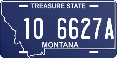 MT license plate 106627A