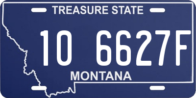 MT license plate 106627F