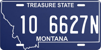 MT license plate 106627N