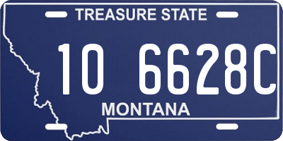 MT license plate 106628C