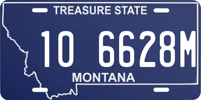 MT license plate 106628M
