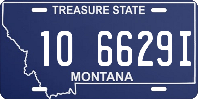 MT license plate 106629I